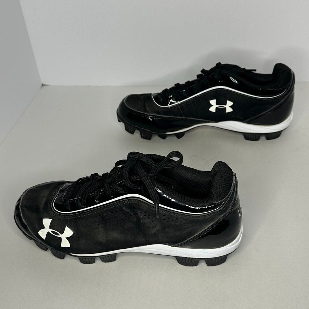Under Armour UA Leadoff Low RM 3.0 Baseball Cleats Black and White | Men Size 7 - Picture 10 of 11